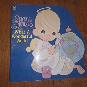Precious Moments What a Wonderful World Vintage Golden Super Shape Book 1992